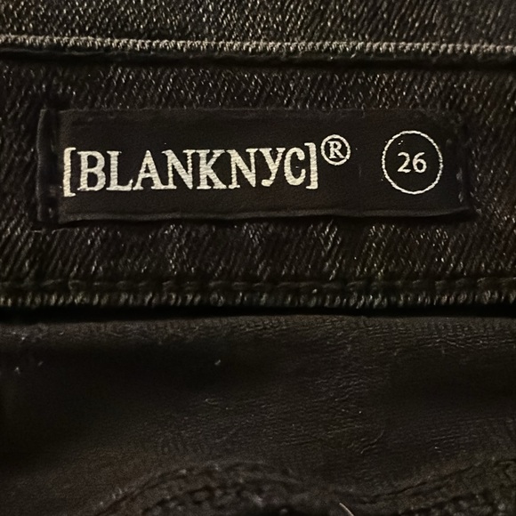 Blank NYC Mystique Denim Lace-Up Mini Skirt Charcoal Gray/Black 26 #54L-0307 - Picture 10 of 11